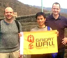 Archival Great Wall tour photo labeled Jack C.